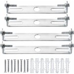 Ersandy - 4 paquets fixation plafonnier, rosace plafond, lustre support de lumire universel argent ...