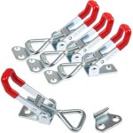 Ersandy - 4 pcs loquet � bascule en m�tal 4001 capacit� de r�tention 100 kg / 220 lbs, sauterelles de ...