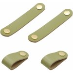 4 pices poignee cuir boutons de meubles poignes en cuir boutons de porte en cuir de fentre boutons ...