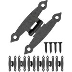 Ersandy - lot de 6 charnières métalliques en métal patiné pour armoires, portes de placard, coffres, ... Ersandy - lot de 6 charnières métalliques en métal patiné pour armoires, portes de placard, coffres, ...
