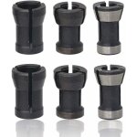 6 pices hss tte de mandrin, mandrin de fraiseuse, tte de mandrin de collet adaptateur, jeu de collets ...