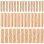 Ersandy - 90 pi�ces assortiment de chevilles en bois, chevilles en goujon bois coniques rainur�es m6 ...