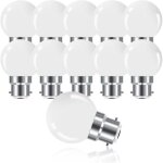 Ersandy - ampoule led � ba�onnette b22 3w, ampoule mini globe golfball b22 g45, blanc chaud 3000k, 280lm, ...