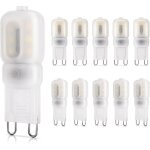 Ersandy - ampoule led g9 2w, �quivalent � 20w halog�ne, 260lm, lumi�re blanc froid 6000k, non - dimmable, ...