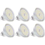 Ersandy - ampoules led gu5. 3 mr16 12 v, 3, 8w �quivalent � halog�ne 40w, led spot gu5. 3 blanc froid ...