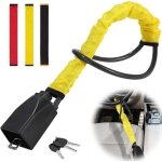 Ersandy - antivol voiture volant - canne antivol voiture volant, verrou de volant de voiture, anti vol ...