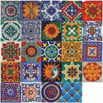 Ersandy - autocollant en tuile pour salle de bain et cuisine, 24 pcs stickers muraux carrelage adhsif ...