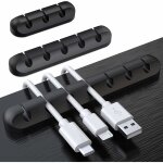 Ersandy - clips cble organisateur bureau, lot de 3 support de cble, organisateur de cordon, gestion ...