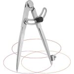 Ersandy - compas menuisier 20 cm compas menuisier professionnel en acier au carbone compas grand diam�tre ...