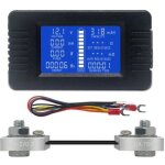 Ersandy - compteur de batterie dc voltm�tre amp�rem�tre �nergie moniteur d'�nergie lcd multim�tre num�rique ...