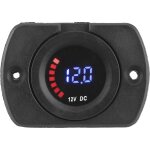 Ersandy - compteur de tension pc retardateur d'cran color voltmtre marin noir fiable pour la modification ...