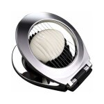 Coupe - ?ufs en acier inoxydable pour ?ufs et ?ufs avec 2 en 1 tranches en mtal durable