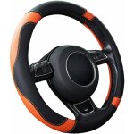 Ersandy - couvre volant voiture caches de volant en cuir microfibre universel 37 - 38cm / 15' antidrapant ...