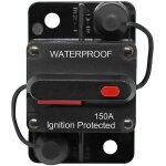 Disjoncteur de voiture 30a - 150a, dc 12v - 48v disjoncteur Étanche avec réinitialisation manuelle pour ... Disjoncteur de voiture 30a - 150a, dc 12v - 48v disjoncteur Étanche avec réinitialisation manuelle pour ...