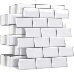 Ersandy - plus �pais credence adhesive pour cuisine salle de bain, faux carrelage adhesif mural blanc ...