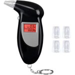 Ersandy - ethylotest electronique, esteur d'alcool professionnel, alcootest electronique avec 5 embouts ...