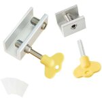 Ersandy - fermeture baie coulissante, 2 pcs serrure fentre coulissante anti - drapant alliage aluminium ...