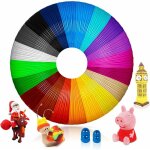Filament pla 3d, recharge 3d 1, 75 mm, filament 3d 5m 20 couleurs chacun, adapt aux enfants et aux adultes, ...