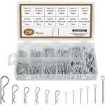 Ersandy - jeu de goupilles fendues 250 pi�ces, goupille fendue, diff�rentes goupille en r galvanis� cotter ...