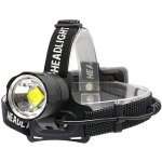 Ersandy - lampe frontale led rechargeable 10000 lumens xhp70. 2 lampes frontales puissante phare de travail ...