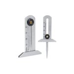 Ersandy - mesure usure pneu, jauge de profondeur de pneu en acier inoxydable pneu s�curit� r�gle pneu ...