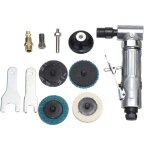 Ersandy - meuleuse  air comprim, meuleuse d'angle courbure  90  - entre d'air 1 / 4' - avec disque ...