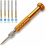 Petit tournevis de poche magntique de prcision multifonctionnel 5 - en - 1 pour lunettes, smartphones, ...