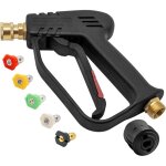 Ersandy - pistolet de lavage haute pression 4000 psi avec 5 embouts de buse d'eau, pistolet de nettoyage ...