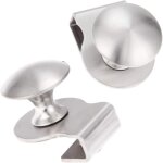 Ersandy - poign�e de porte en verre en acier inoxydable / clip / clip en verre 5 - 8 mm vitrine meuble ...