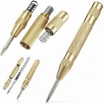 Pointeau central automatique 12, 7 cm en acier inoxydable avec course réglable, détermine la position ... Pointeau central automatique 12, 7 cm en acier inoxydable avec course réglable, détermine la position ...
