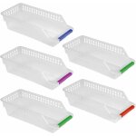 Rangement frigo, rangement refrigrateur, empilable panier frigo, panier de rangement en plastique pour ...