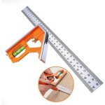 Règle d'angle de combinaison angle combiné en acier inoxydable 300 mm Équerre dombinée règle de positionnement ... Règle d'angle de combinaison angle combiné en acier inoxydable 300 mm Équerre dombinée règle de positionnement ...