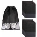 Ersandy - sac  chaussures de voyage 10pcs avec fentre transparante sac de rangement anti - poussire ...