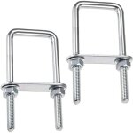 Ersandy - u - boulons carr boulons en u, 60x120mm u - bolts en acier inox, m8 u - boulon avec crou ...