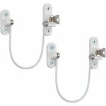 Ersandy - verrou de sécurité meuble porte fenêtre - 2pcs avec clé de blanc restricteur câble 190mm - ... Ersandy - verrou de sécurité meuble porte fenêtre - 2pcs avec clé de blanc restricteur câble 190mm - ...