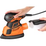 Ersandy - vibrante ponceuse electrique 15000 tr / min multifonction avec ramassage de la poussi�re, 200w ...