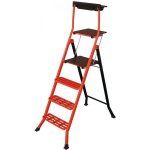 Mondelin - escabeau 4 marches pro acier caillebotis hauteur de travail 2, 90m