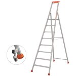 Escabeau 8 marches - hauteur de travail max. 3, 76m - 2370008r