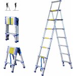 Escabeau 8 marches telescopique extendact8, echelle telescopique 2, 3 m + 2m, escabeau pliable télescopique, ... Escabeau 8 marches telescopique extendact8, echelle telescopique 2, 3 m + 2m, escabeau pliable télescopique, ...