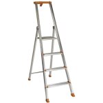 Matis�re ? escabeau aluminium 4 marches ? hauteur de travail max 2, 90 m ? plateforme antid�rapante ? ...