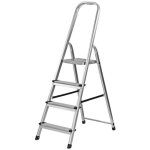 Escabeau en alu 4 marches - pliable - echelle