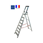 Escalux - escabeau alu 8 marches serties haut. travail 3, 68 m - escanorm