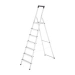 Hailo ? escabeau pliable aluminium 7 marches ? charge max 150 kg ? hauteur d'acc�s 350 cm ? antid�rapant ...
