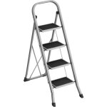 Songmics ? escabeau pliant 4 marches ? charge 150 kg ? verrou de s�curit� ? dimensions d�pli�es 89 x ...