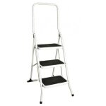 Escabeau marchepied pliable - 3 marches - capacit� 150 kg - s�curit� - id�al travaux, peinture, r�novation ...