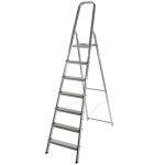 Selekta - escabeau mnager pliable en aluminium 7 marches lger
