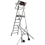 L'echelle europeenne - plateforme roulante pliable escabeau pir 4 marches 2, 96 m geeko. bat