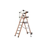 [jamais utilise] escabeau plate - forme individuelle s�curis�e tubesca sherpa 5 marches hauteur de travail ...