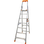 Keli - escabeau super pro 7 marches (hauteur d'acc�s au travail 3, 61m), marchepied, �chelle professionnelle, ...