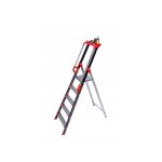 Escabeau alu 7 marches ? hauteur de travail max. 3. 41m ? double rampe d'acc�s ? plateforme test�e � ...